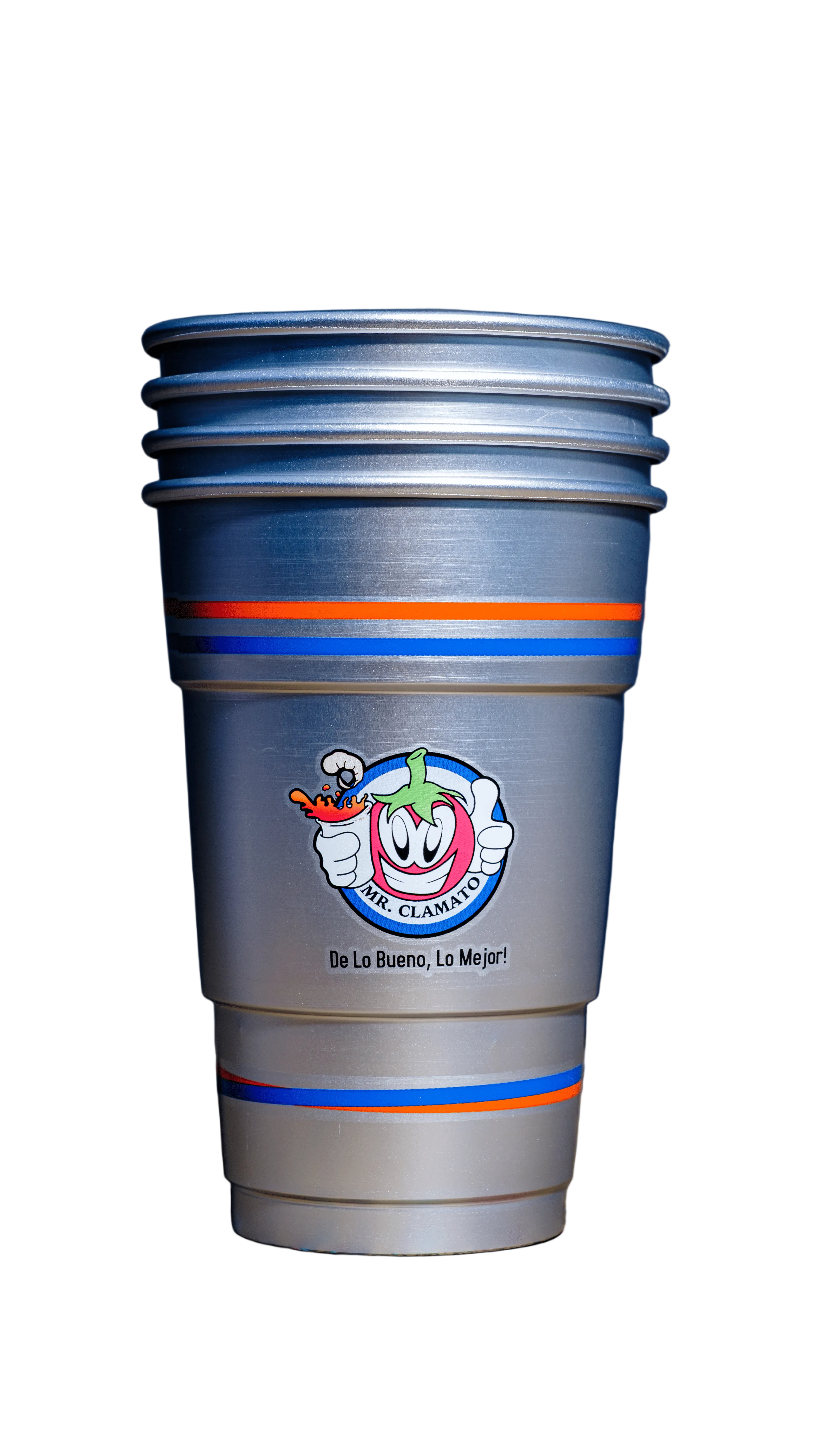 4-Pack Mr. Clamato Aluminum Ball Park Cups